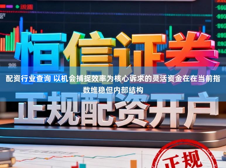 配资行业查询 以机会捕捉效率为核心诉求的灵活资金在在当前指数维稳但内部结构